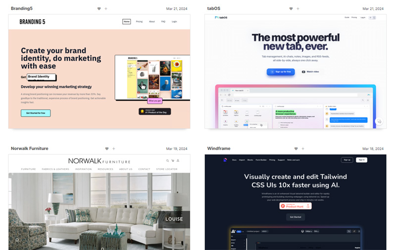 網頁設計的參考平台 - Web Design Inspiration 網頁設計的參考平台 - Web Design Inspiration