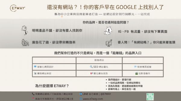 還沒有網站？！你的客戶早就在 Google 上找別人了